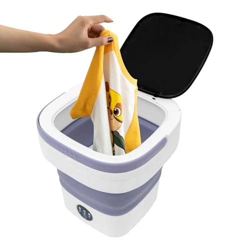 Machine à Laver Portable 12L Pliante - Mini Laveuse Multifonction Avec Essoreuse Pour Sous-Vêtements Et Vêtements Bébé